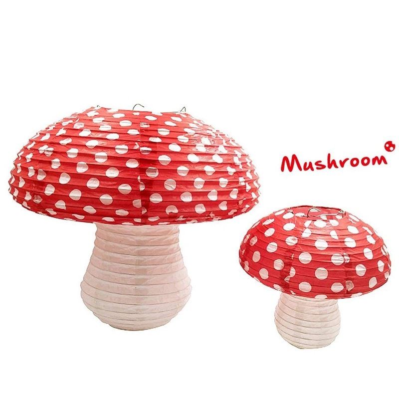 8inch 12inch Christmas Mushroom Lamp Paper Lantern