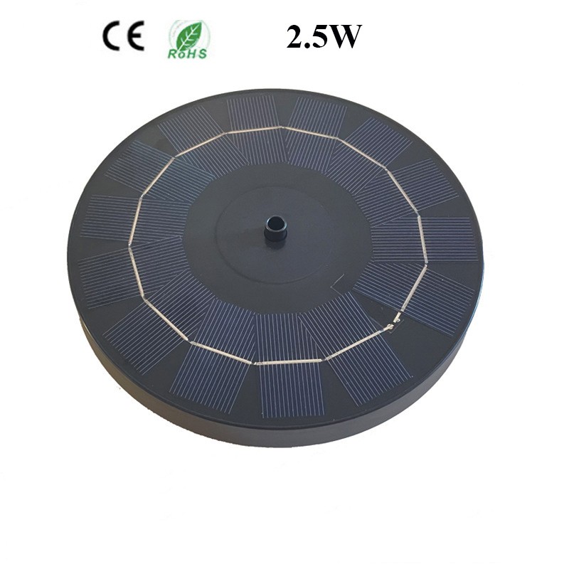 Outdoor 2.5W Battery Waterproof Floating Garden Solar Bird Bath Water Pump Fountain