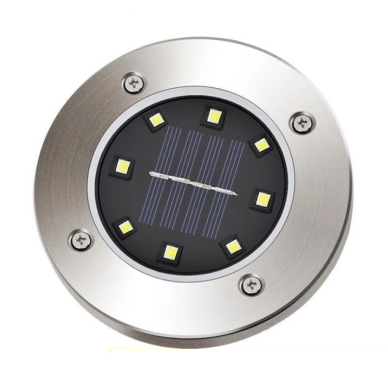 Outdoor Waterproof IP65 8 LED Solar Buried Underground Light