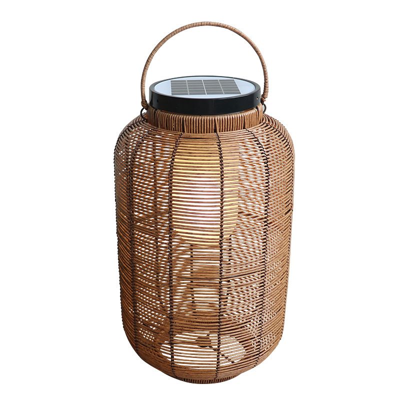 Hot Outdoor Solar Rattan Weaving Lamp Remote Sensing Lamp