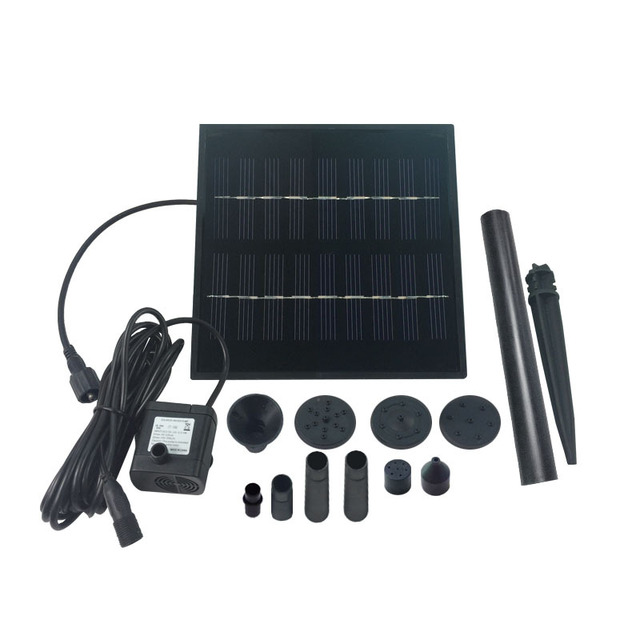 Outdoor 1.8 W Solar Powered Cell Submersible Pump Garden Water Fountain