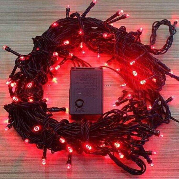 Outdoor IP65 Waterproof Antifreezing 10M 100 LED Rubber Christmas String Fairy Light