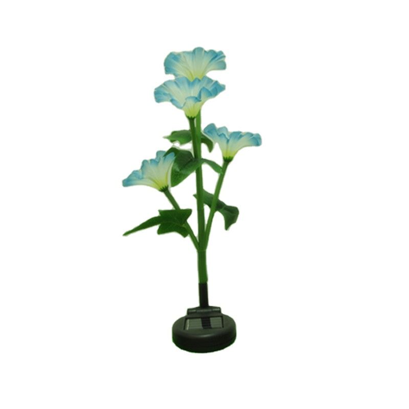 Outdoor Waterproof Morning Glory Flower Solar Stick Lawn Light