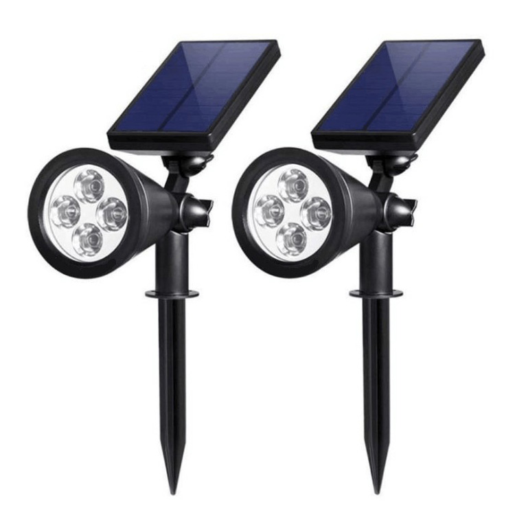 Outdoor Waterproof 4 Led Solar Lawn Spotlight