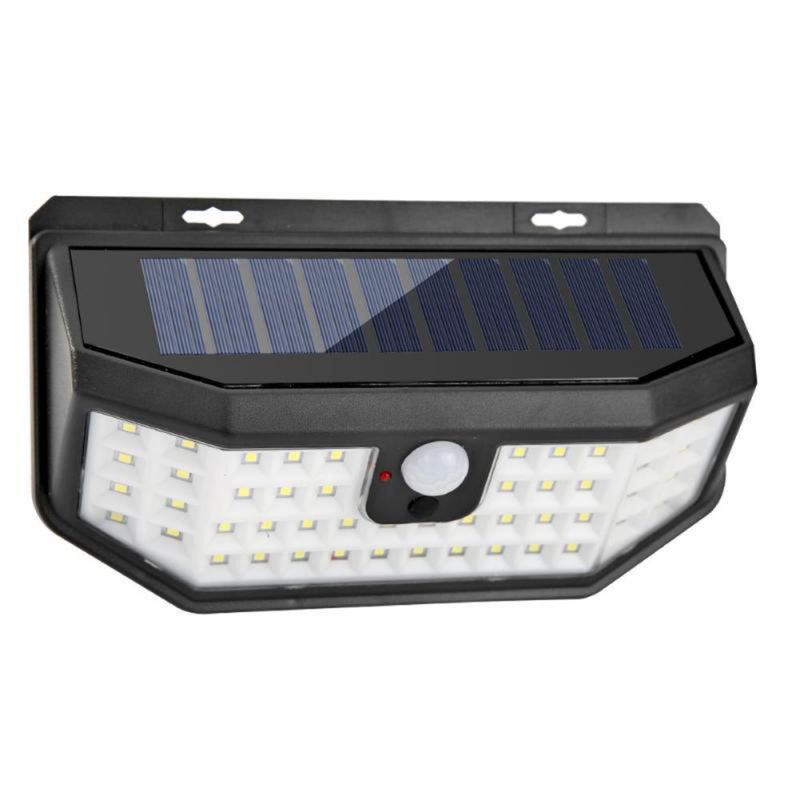 Outdoor Waterproof IP65 Wide Angle 270 Degree Motion Sensor 48 LED Solar Interaction Wall Light