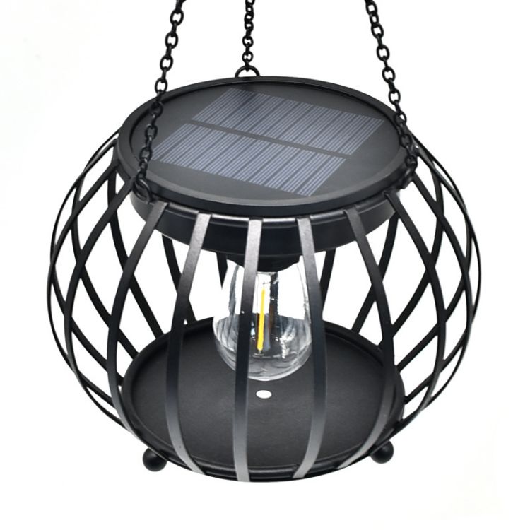 Outdoor Waterproof Solar Pumpkin Hanging Lamp Light for Courtyard